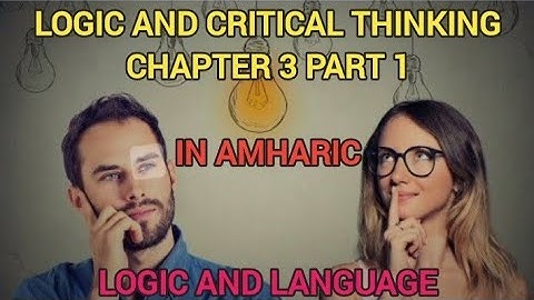 Logic and Critical thinking chapter 3 part 1