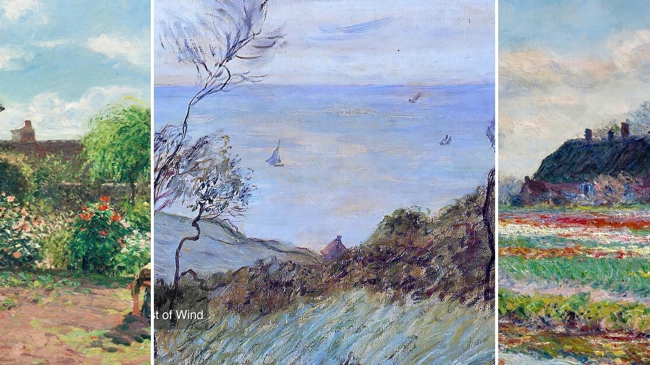 Fine Art TV — Silent Art Gallery · August 22 Morning | Cliffs of Varengeville Gust of… & others