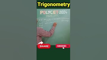Trigonometry Shortcuts for POLYCET 2024 || Trick#7 #viral