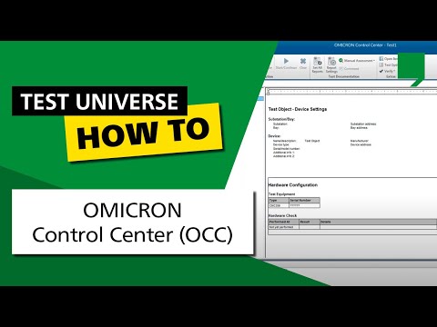 OMICRON Control Center (OCC)