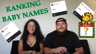 RANKING BABY NAMES FOR BABY NUMBER 3