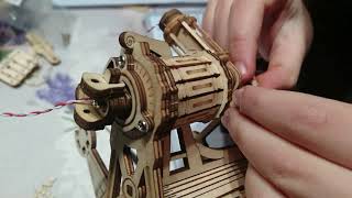 Building a gramophone of ROKR 3D Wooden Puzzles