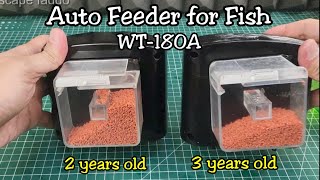 Pakan ikan otomatis usia 3 tahun masih bagus | WT-180A