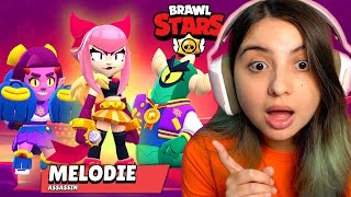 Testei a Nova Brawler Melodie e Novas Skins no Brawl Stars 😍