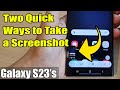 Two Quick Ways to Take a Screenshot on the Samsung Galaxy S23/S23 /Ultra