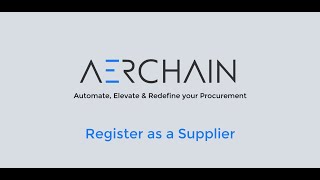 Register as a Supplier