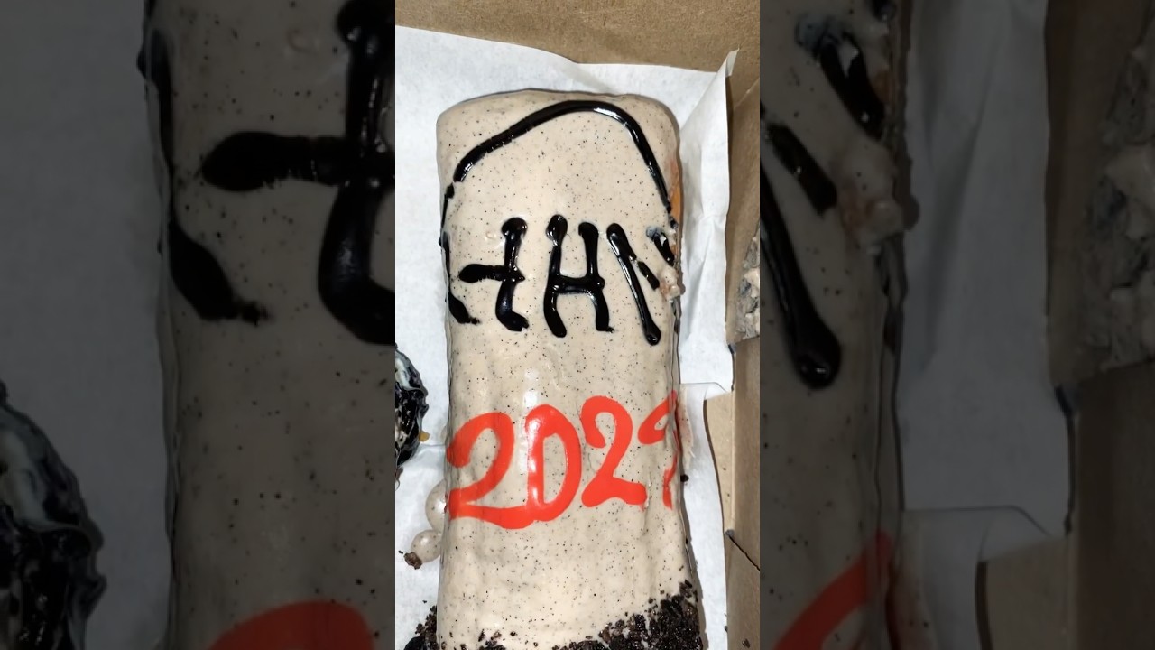 Halloween Horror Nights 2024 Tombstone Donut from Vodoo Donuts 