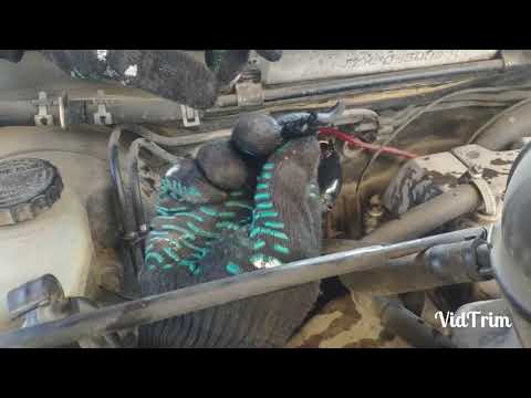 Установка котла подогрева двигателя Toyota Cresta 90 кузов