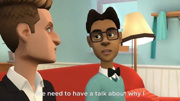 Plotagon - The Hunk has a talk with his dad/Samir on why Samir kept on grounding The Hunk in 2019