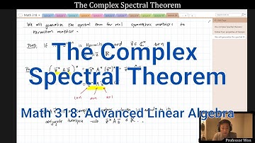 (Lecture 28) The Complex Spectral Theorem