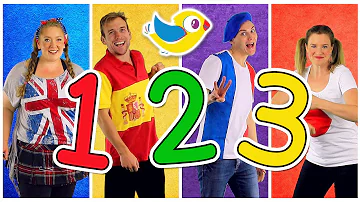 "Counting to 10" Song in Four Languages! Kids Learn to Count 1 to 10. Numbers Song, Kids Songs