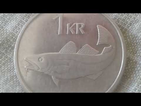 6.000.000 ! KRÓNA ISLAND Valuable And Rare Medal Icelandic Króna EIN KRÓNA ISLAND 1996