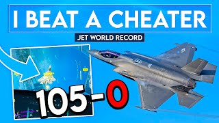I beat the *IMPOSSIBLE* Jet World Record... - 105-0 in the F-35!