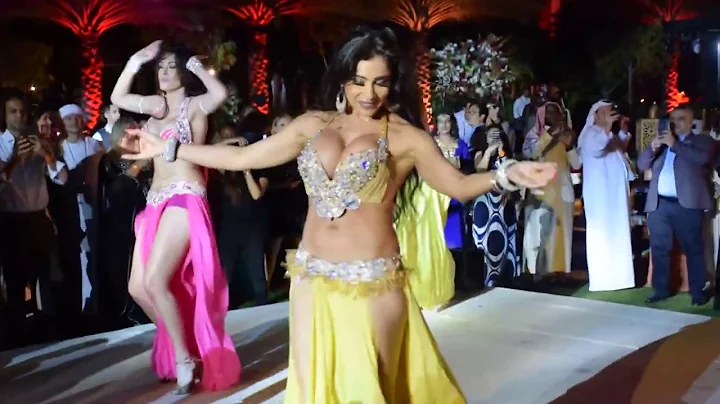 Najla Ferreira belly dancing in Wedding