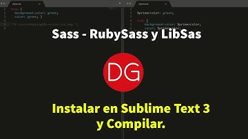 Instalar y Compilar Sass en Sublime Text 3 - RubySass - LibSass - DG - 2019