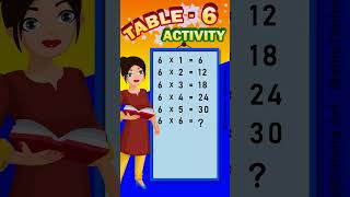 6 ka table with easy trick | table of 6 | 6 का टेबल | 6 ka pahada #tabletrick #Mathstable #shorts