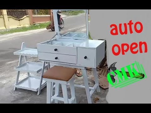 DIY membuat  meja  rias hidrolik kualitas IKEA auto open 