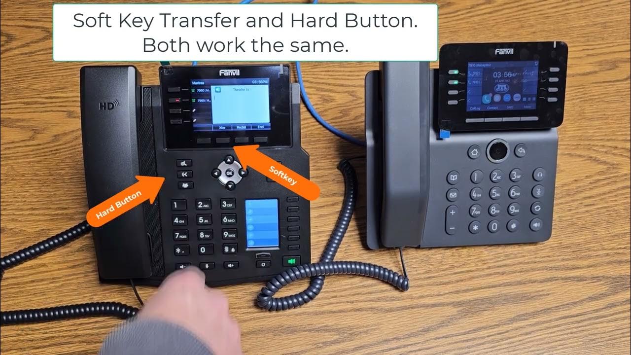 Transferring using Fanvil X5U and V64 - YouTube