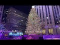 New York City Live Walk - Rockefeller Center Christmas Tree After Lighting (December 3, 2020)