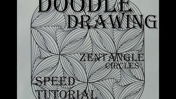 Draw Complex Zentangle Paradox Design for Beginners, Doodle Art Tutorial Drawing Step by Step How To