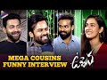 Mega Cousins Funny Interview | Uppena Telugu Movie | Vaisshnav Tej | Sai Tej | Varun Tej | Niharika