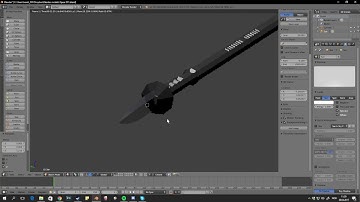 How to make a low poly spear in blender