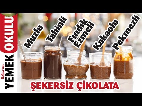 5 Çeşit Şekersiz Sürülebilir Çikolata Tarifi