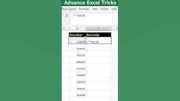 Excel ProTrick   How to Make a  Product Barcode with Font Libre Barcode 39 in Excel