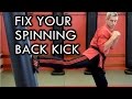 How to Fix Your Spinning Back Kick / Turning Side Kick