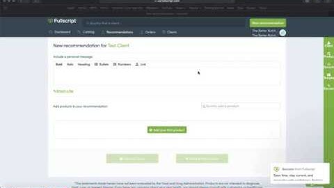 How to Use Better Nutrition Tools in Fullscript