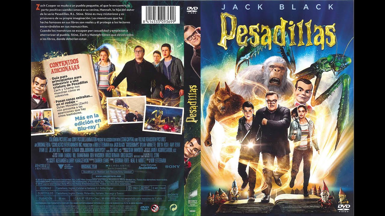 Inicio de Escalofríos en DVD (2016) Latinoamerica