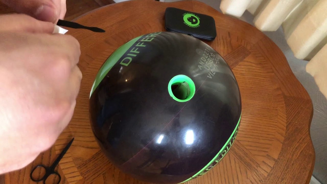 Properly Putting Tape In A Bowling Ball YouTube