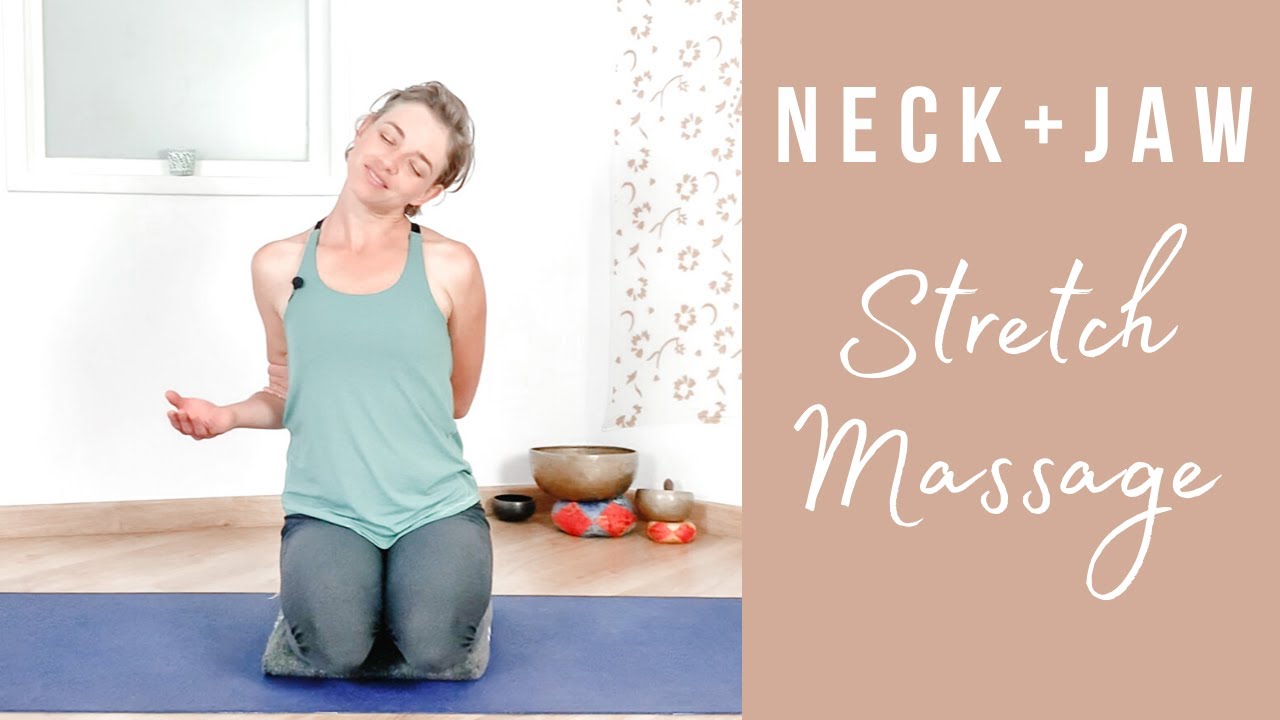 7 Minute Massage For Neck & Jaw Pain Yoga Stretches For Tension