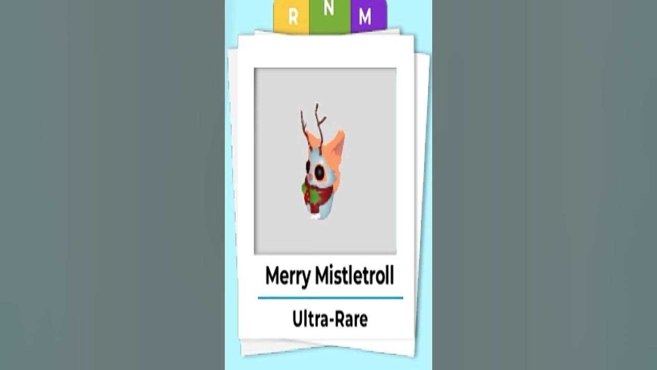 Merry Mistletroll Neon & Mega Neon in Adopt me #shorts #merymistletroll ...
