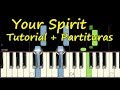 YOUR SPIRIT Tasha Cobbs Piano Tutorial Cover   Partitura PDF Sheet Music Tu Espiritu