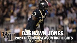 Dashawn Jones 2023 Regular Season Highlights | Wake Forest DB