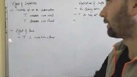 effect of temperature and impurities on surface tension