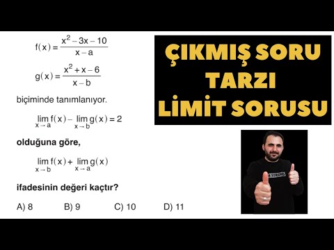 AYT Limit  ÇIKMIŞ Soru Tarzı Bir Soru ( Tekrar Niyetine ) Metin Yayınlarından