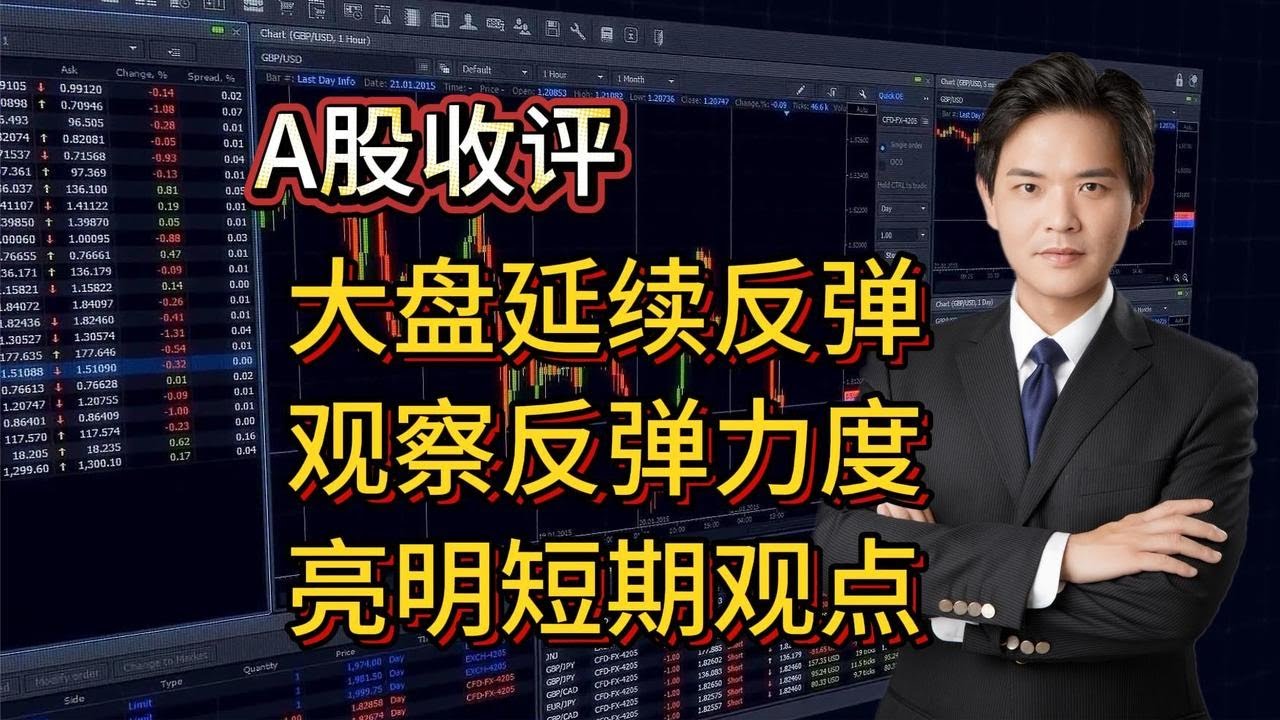 A股收评：大盘延续反弹，观察反弹力度，亮明主观观点 - YouTube