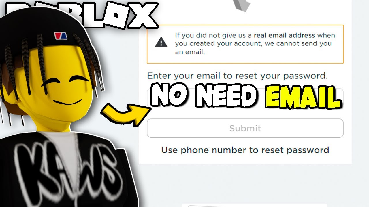 How to get into my old Roblox account because I forgot the password and I  didn't put in a good email or phone number - Quora