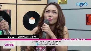 JONALYN VIRAY NET25 LETTERS AND MUSIC Guesting Part 1