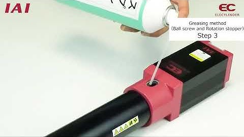 ELECYLINDER Maintenance Video - G2 Greasing - for Rod type IAI Electric Actuator