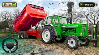 Tractor Trolley Driving Farming simulator 3d Games screenshot 5