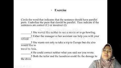 Lesson 7: PARALLEL STRUCTURE WITH PAIRED CONJUNCTION