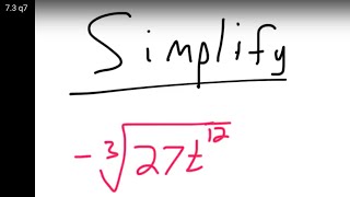 Simplifying a Cube Root