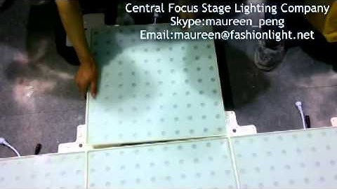 led interactive dance floor installation