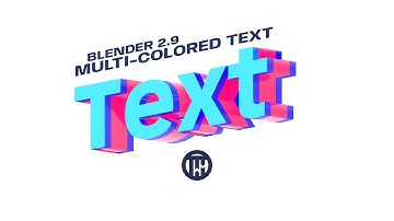 Multi-colored Text in Blender 2.9