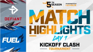 @TorontoDefiant  vs @DallasFuel   | Kickoff Clash Tournament Highlights | Day 1