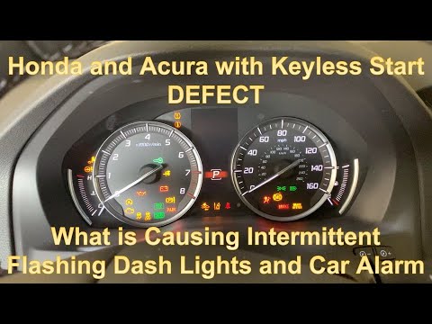 Honda / Acura Random, Intermittent Flashing Dash Lights, Headlights, and Car Alarm – FIX