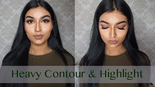 Heavy Contour & Highlight + HOW TO remove dark circles | LABEAUTYWORLD